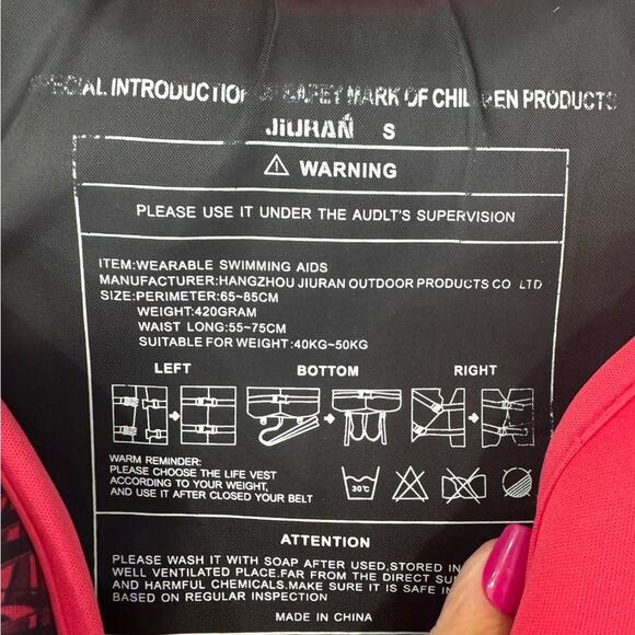 Swim Vest for Kayak Boating Outdoor Water Sports life jacket - Picture 3 of 6